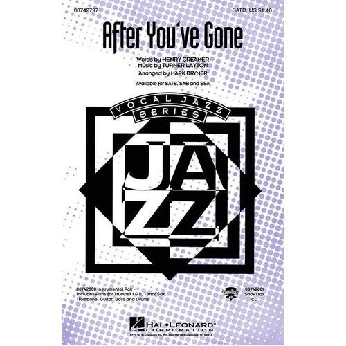 After Youve Gone SATB (Octavo)