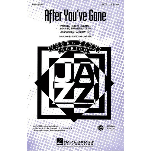 After Youve Gone SSA (Octavo)