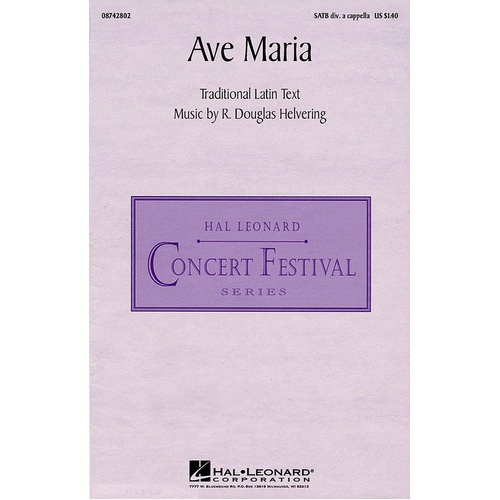 Ave Maria SATB Div A Cappella (Octavo)