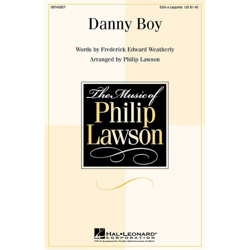 Danny Boy Arr Lawson SSA Acap (Octavo)