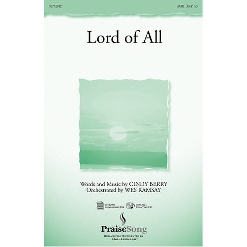 Lord Of All SATB (Octavo)