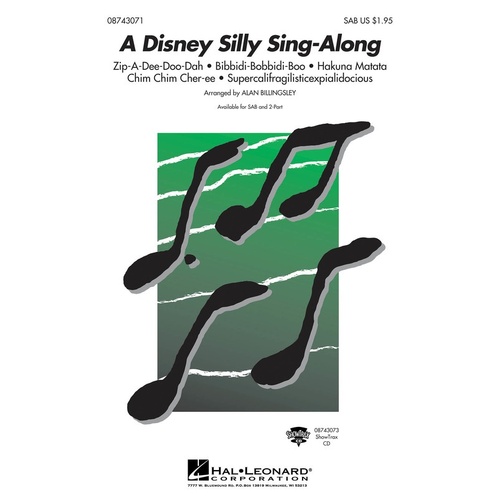 Disney Silly Sing Along Medley SAB (Octavo)
