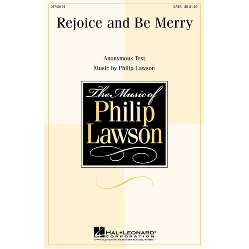 Rejoice And Be Merry SATB (Octavo)