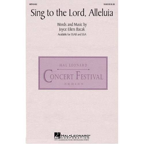 Sing To The Lord Alleluia SSA (Octavo)