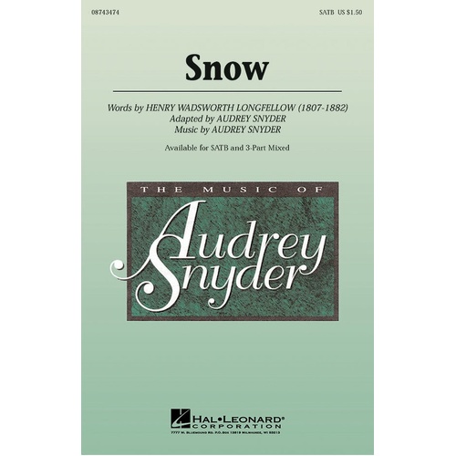 Snow SATB (Octavo)