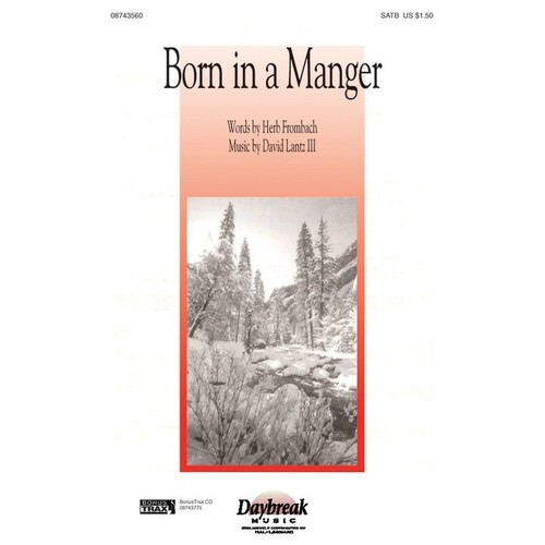 Born In A Manger SATB