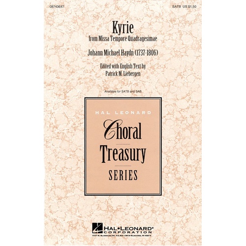 Kyrie SATB (Octavo)