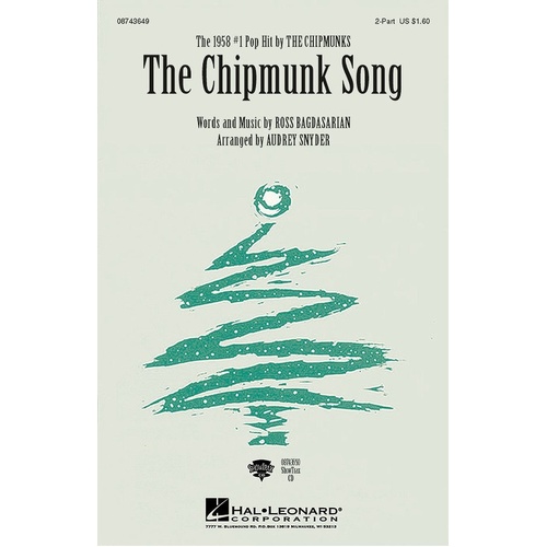 Chipmunk Song ShowTrax CD (CD Only)