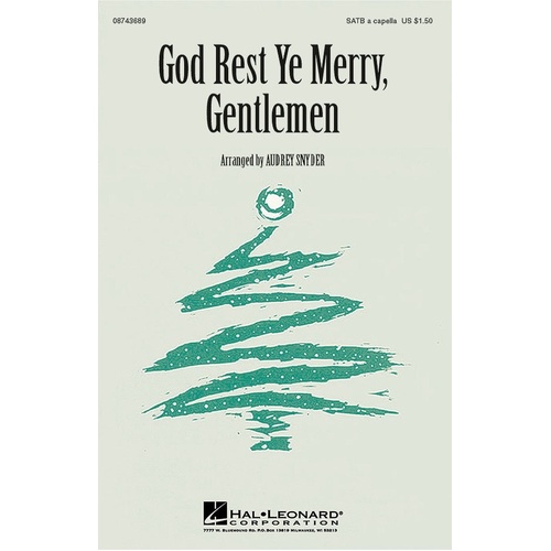 God Rest Ye Merry Gentlemen SATB A Cappella (Octavo)