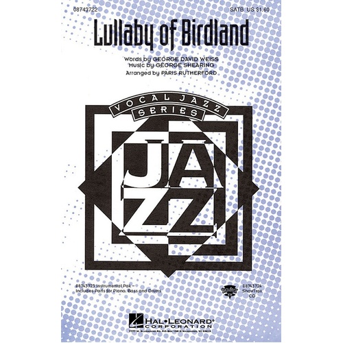 Lullaby Of Birdland ShowTrax CD (CD Only)