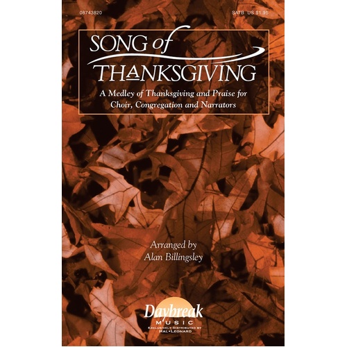Songs Of Thanksgiving SATB (Octavo)