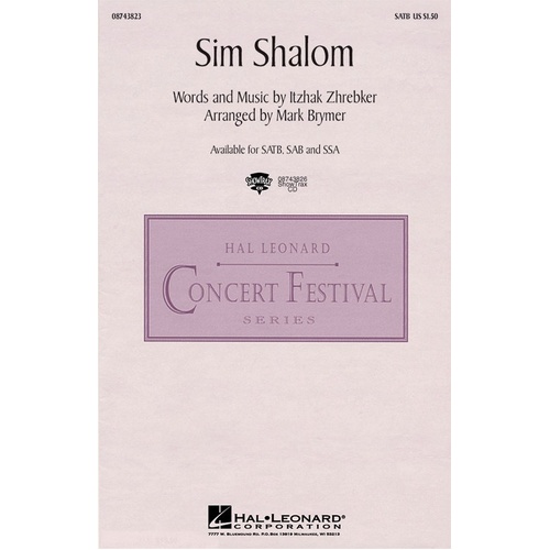 Sim Shalom SSA (Octavo)