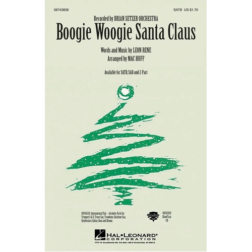 Boogie Woogie Santa Claus ShowTrax CD (CD Only)