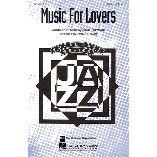 Music For Lovers SATB (Octavo)