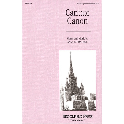 Cantate Canon 2Pt (Octavo)