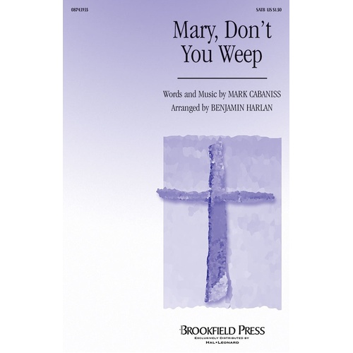 Mary Dont You Weep SATB (Octavo)