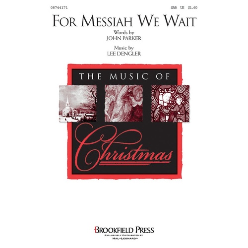 For Messiah We Wait SAB (Octavo)