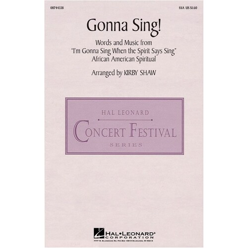 Gonna Sing SSA