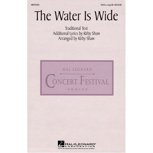 Water Is Wide SSAA A Cappella (Octavo)