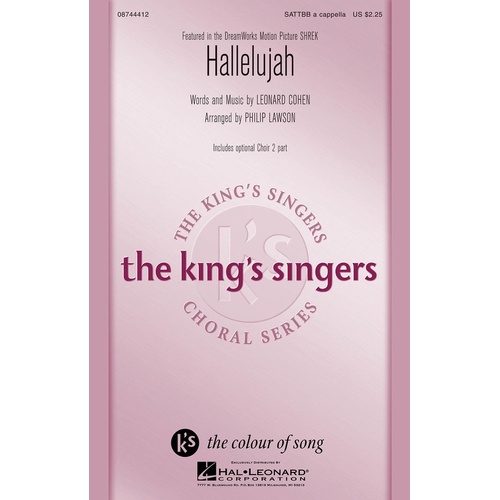 Hallelujah (Shrek) Kings Singers SaTTBB A Cap (Octavo)