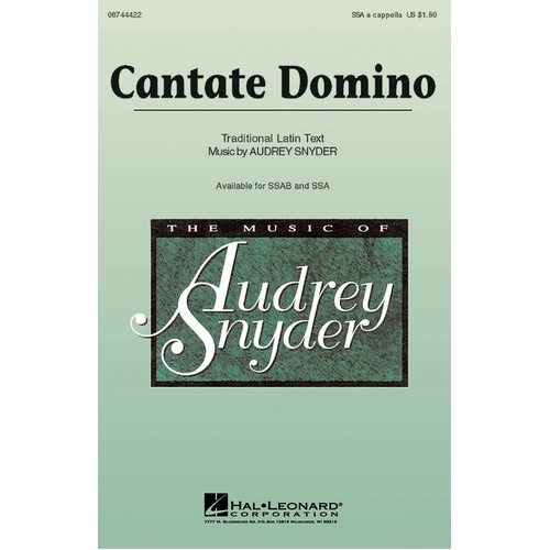 Cantate Domino SSA A Cappella (Octavo)