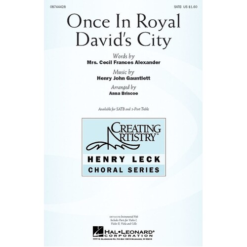 Once In Royal Davids City SATB