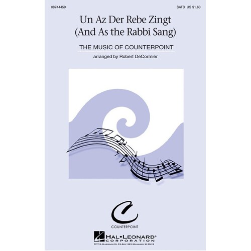 Un As Der Rebe Zingt SATB (Octavo)