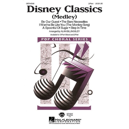 Disney Classics (Medley) 2-Part Choral Arrangement