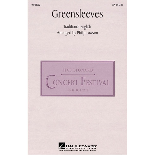 Greensleeves SSA (Octavo)