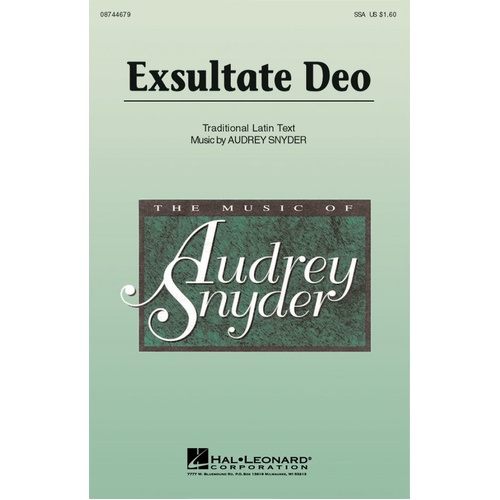 Exsultate Deo SSA (Octavo)