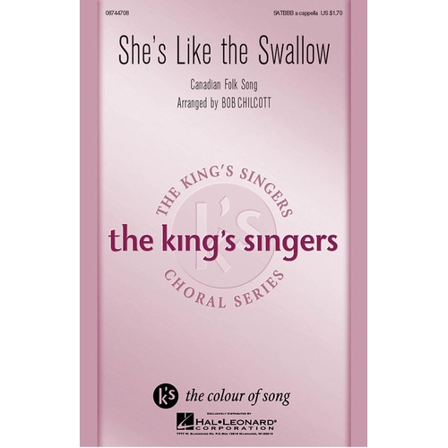 Shes Like Swallow SATBbb (Octavo)