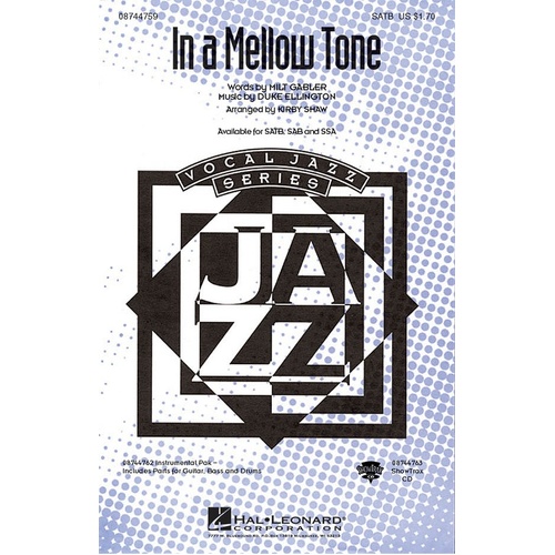 In A Mellow Tone SATB (Octavo)