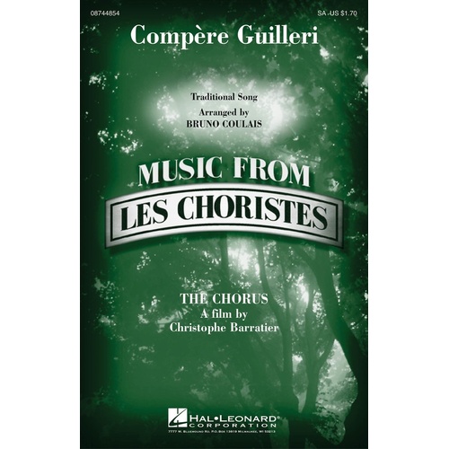 Compere Guilleri SA From Les Choristes (Octavo)