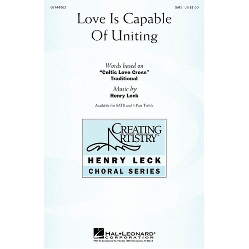 Love Is Capeable Of Uniting SATB (Octavo)