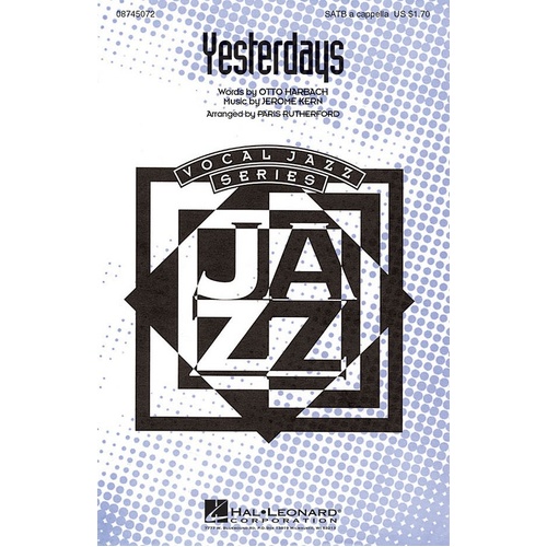 Yesterdays SATB A Cappella (Octavo)