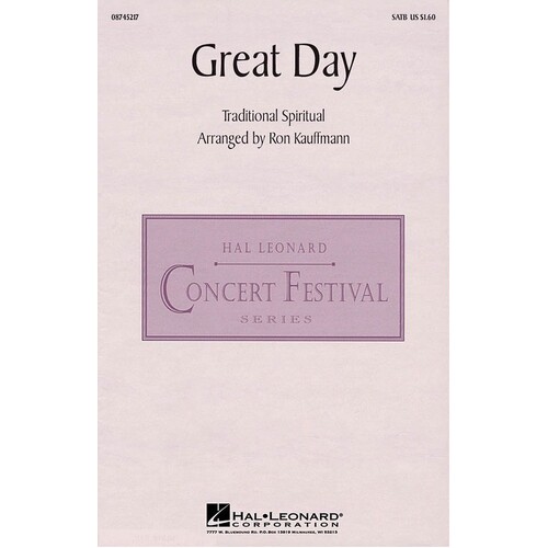 Great Day SATB (Octavo)