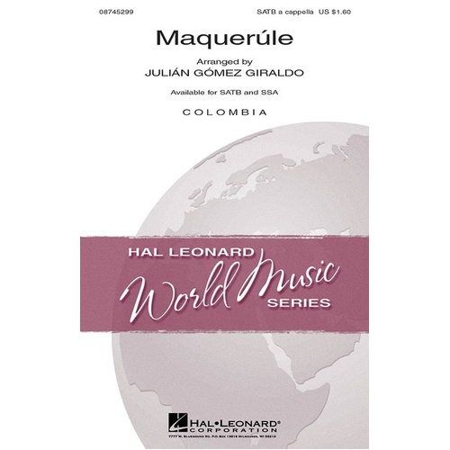 Marquerule SATB A Cappella (Octavo)