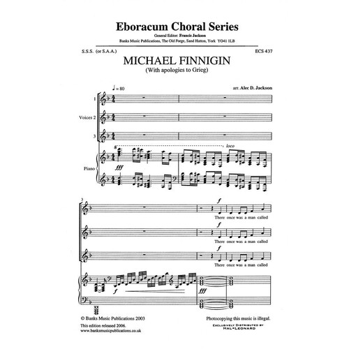 Michael Finnigin SATB