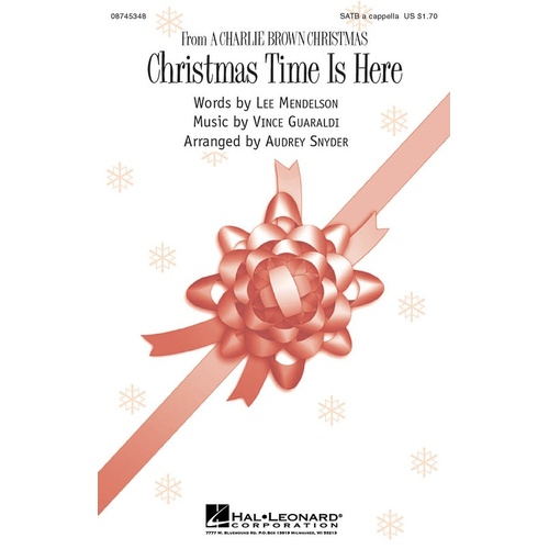 Christmas Time Is Here SATB A Cappella (Octavo)