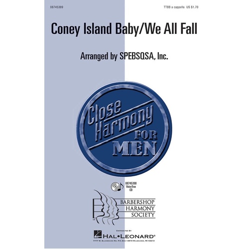 Coney Island Baby/We All Fall TTBB A Cappella (Octavo)