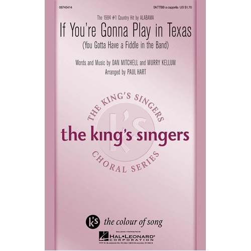 If You're Gonna Play In Texas SaTTBB A Cappella (Octavo)