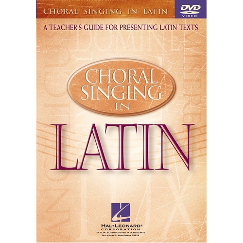 Choral Singing In Latin DVD (DVD Only)