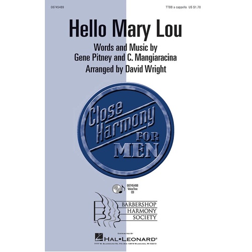 Hello Mary Lou TTBB A Cappella (Octavo)