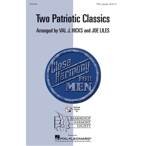 Two Patriotic Classics TTBB A Cappella (Octavo)