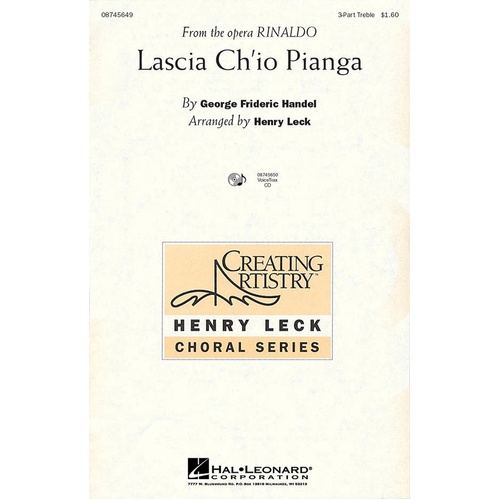Lascia Chio Pianga ShowTrax CD (CD Only)