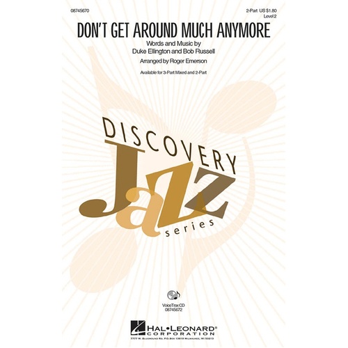 Dont Get Around Much Anymore VoiceTraxCD (CD Only)
