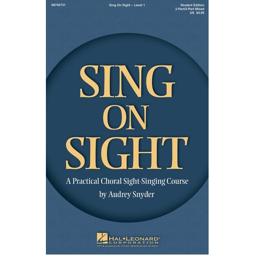 Sing On Sight V1 Accompaniment CDs 2CD Set (CD Only)