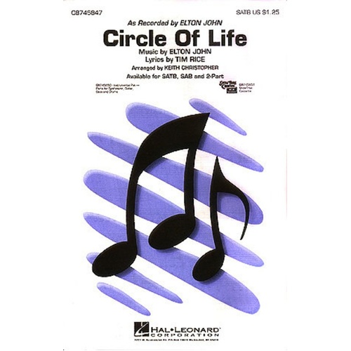 Circle Of Life ShowTrax CD (CD Only)