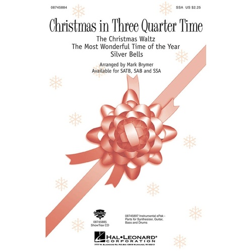 Christmas In Three Quarter Time SATB (Octavo)