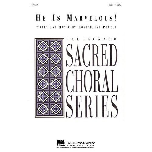 He Is Marvelous SATB (Octavo)